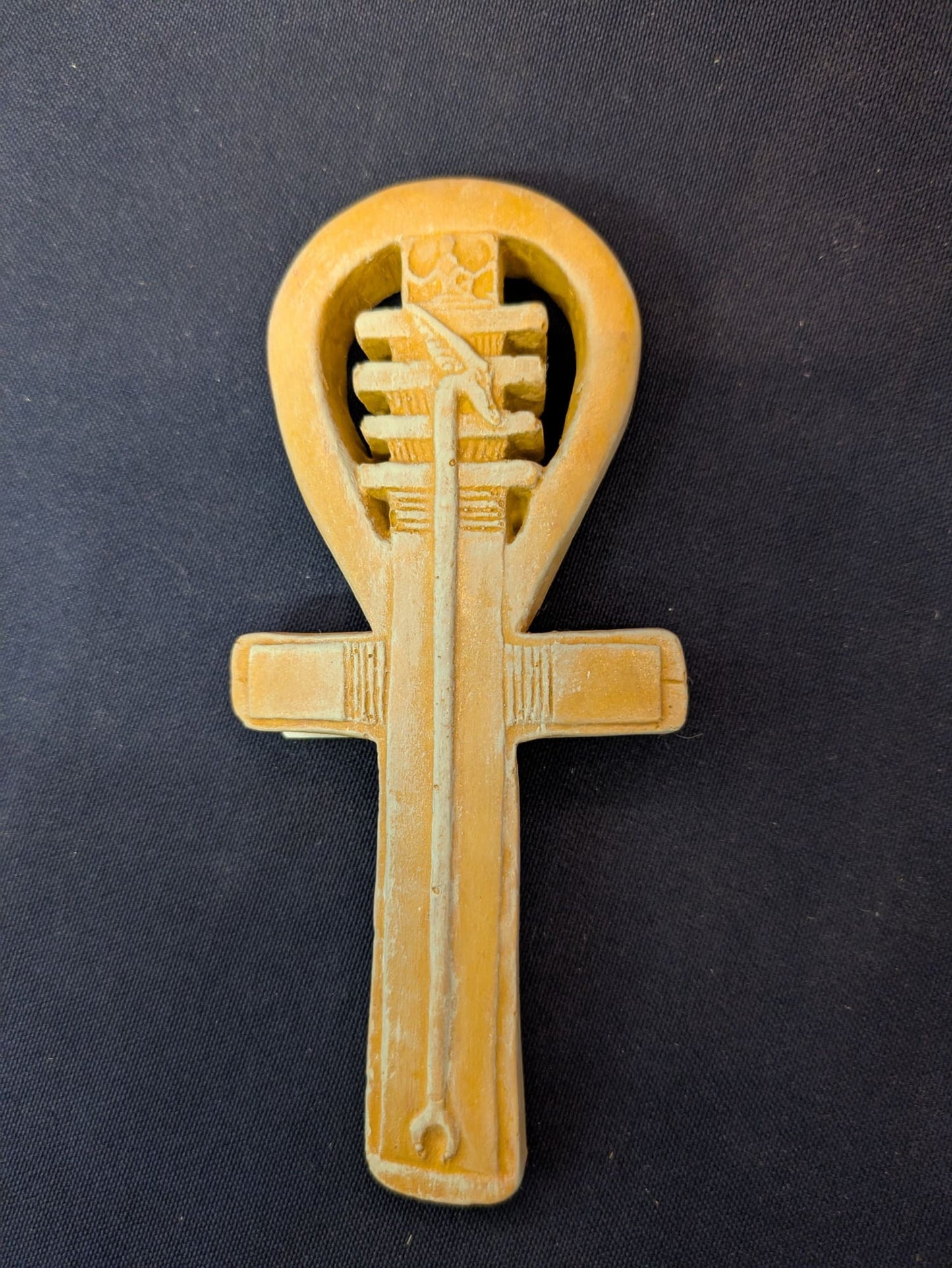 Clé Ankh (petite) – Beige-doré