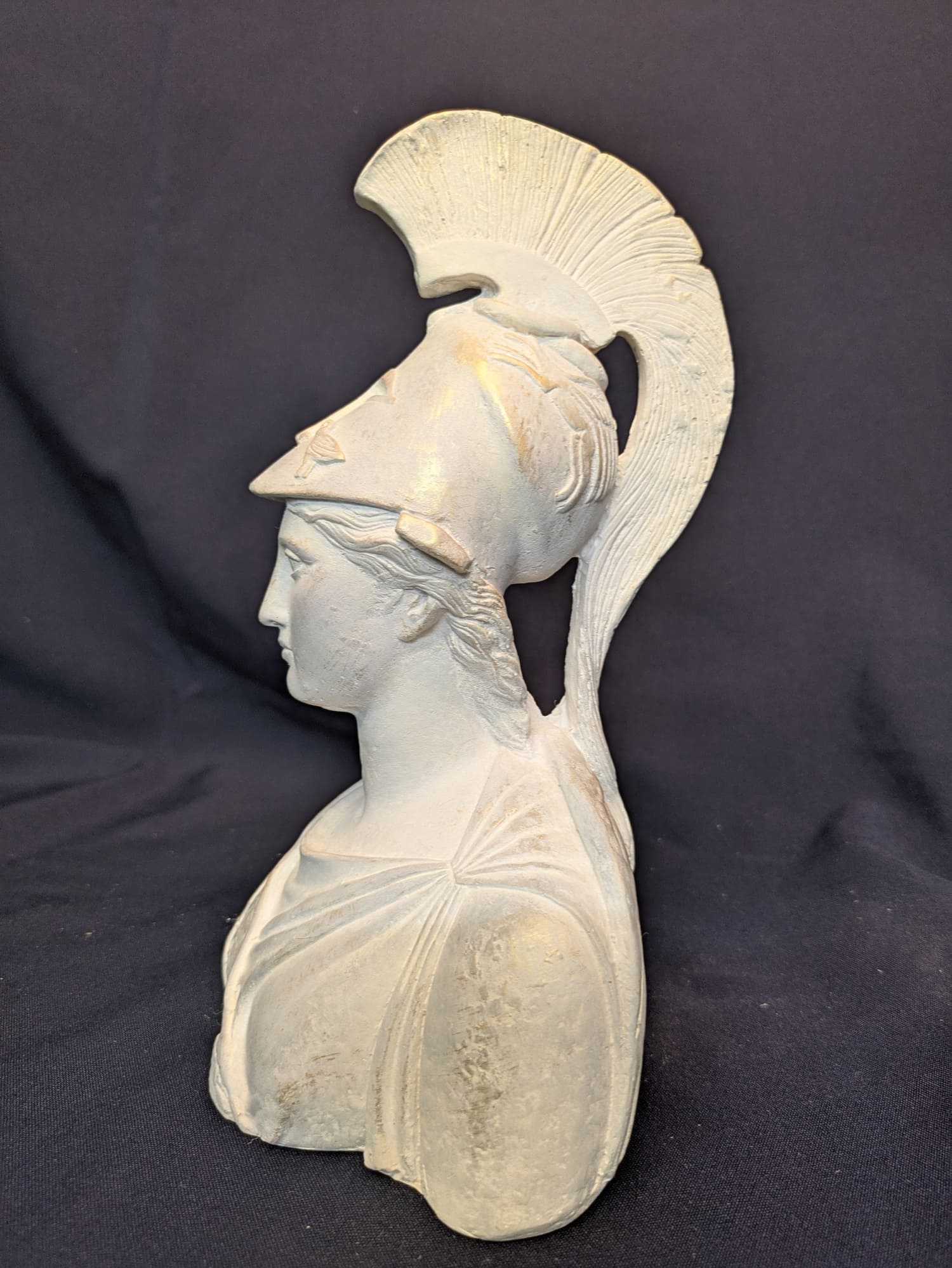 Athena (Buste) – Blanc-gris – vue A