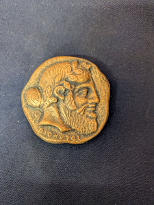 Dionysos (petit médaillon) – Bronze