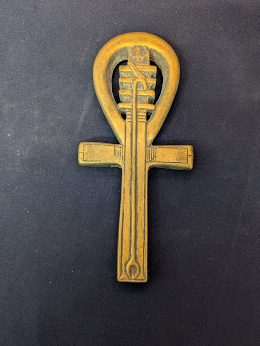 Clé Ankh (grande) – Doré antique