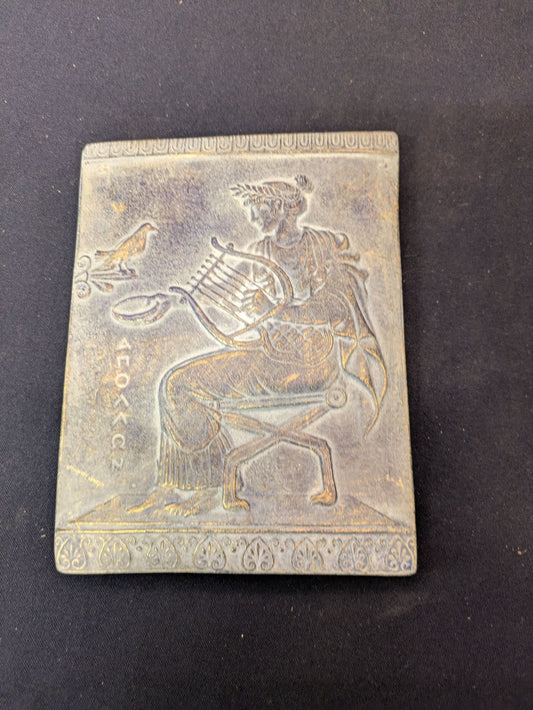 Apollon – Bleu, finition gris et doré