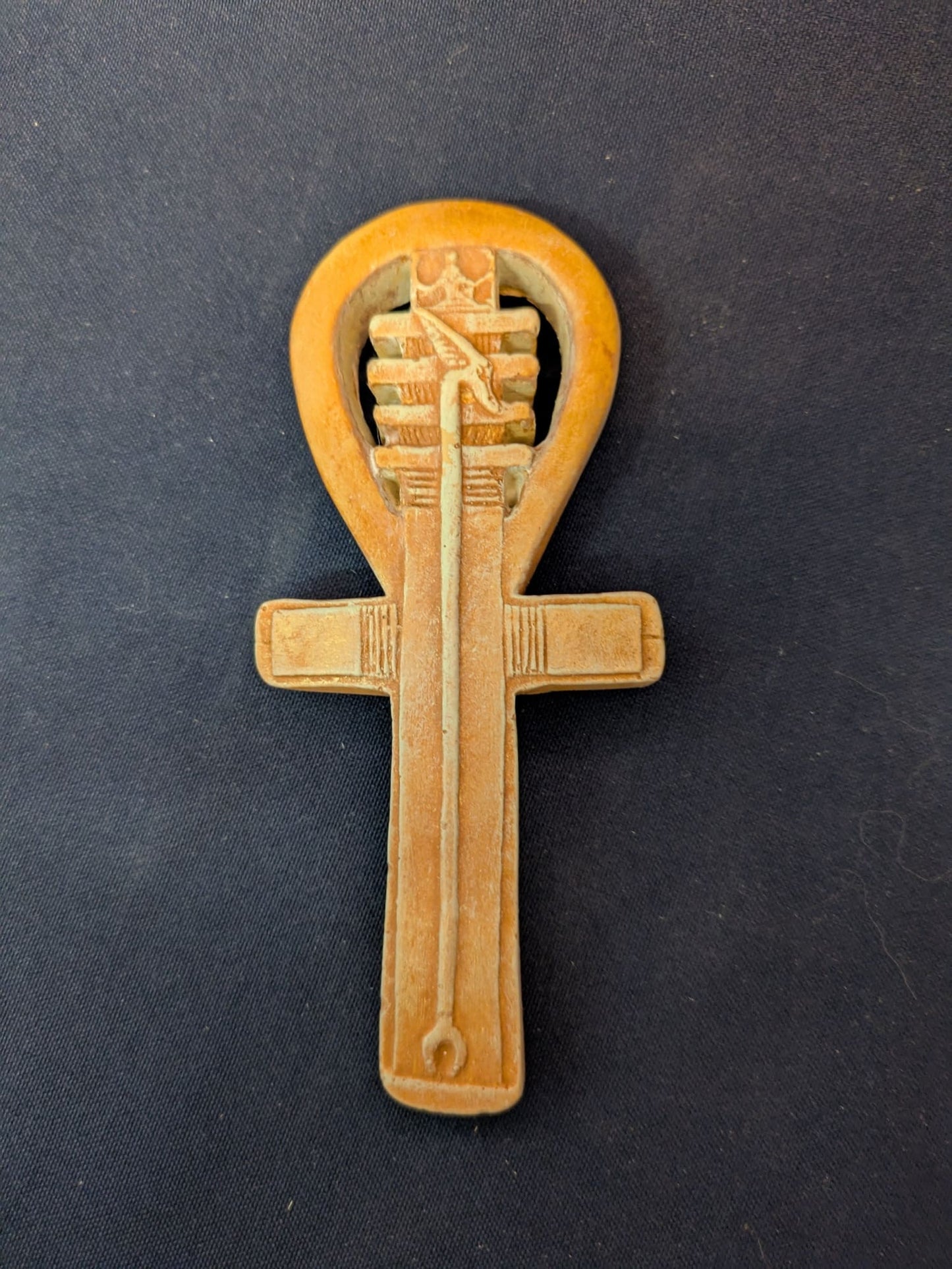 Clé Ankh (petite) – Brun-clair et orangé