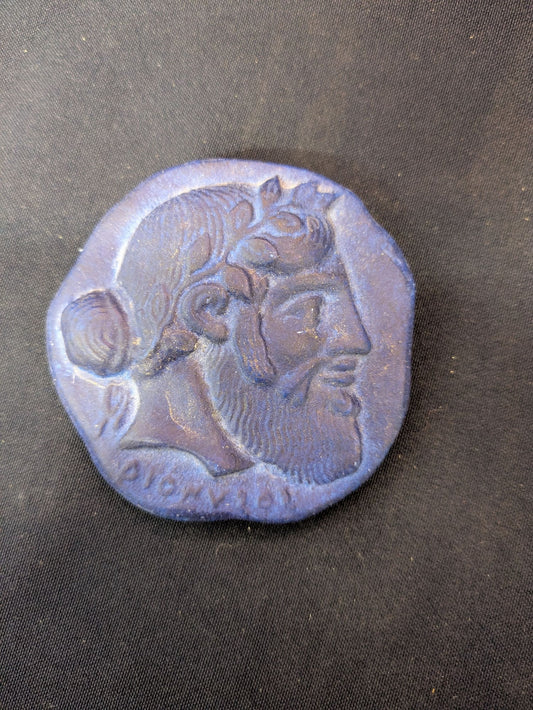 Dionysos (petit médaillon) – Bleu